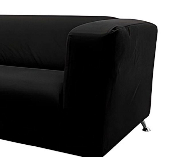 Диван Клиппан тканевый черный рис 3