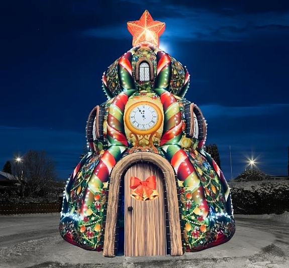 картинка Фотозона "Дом елки" от компании Рент-Бери