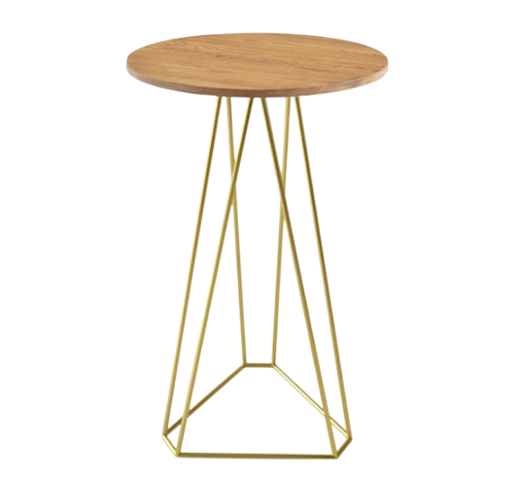 Стол фуршетный Rinfresco D-70 Wood and Gold рис 1