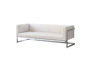 Трехместный диван Andrian Silver белый