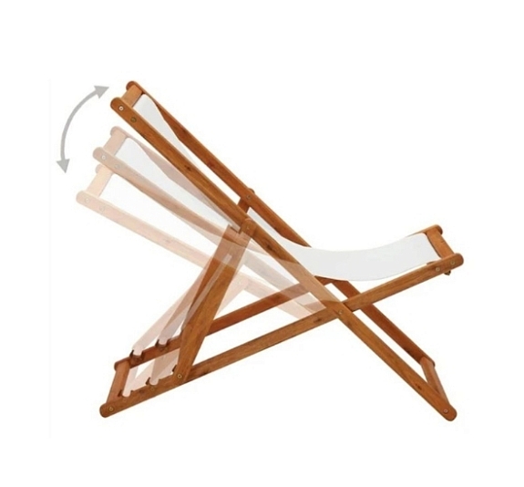 Белый шезлонг рис 1