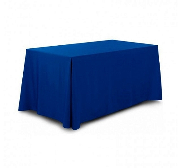 Скатерть прямоугольная синяя рис 1