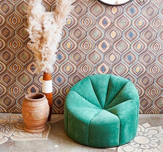 Кресло-пуф Вельвет Зеленый рис 3