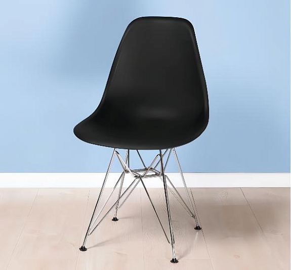 Стул Eames металл черный рис 4