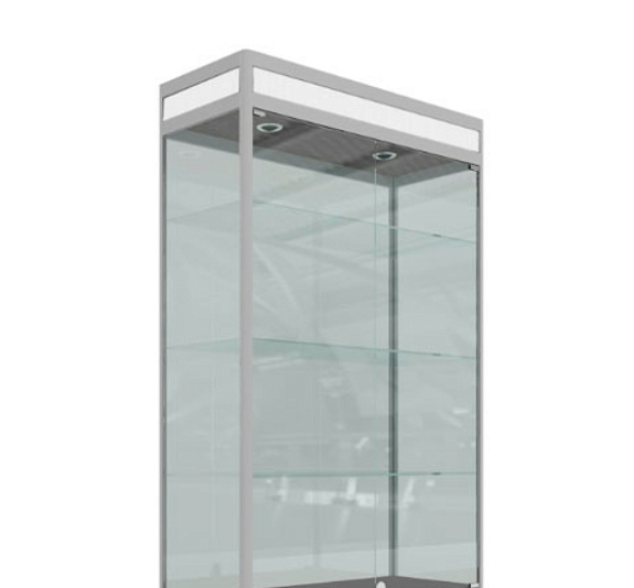 Выставочная витрина белая рис 3