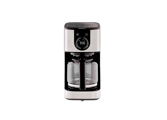 Капельная кофеварка 1,55 кВт серебристая