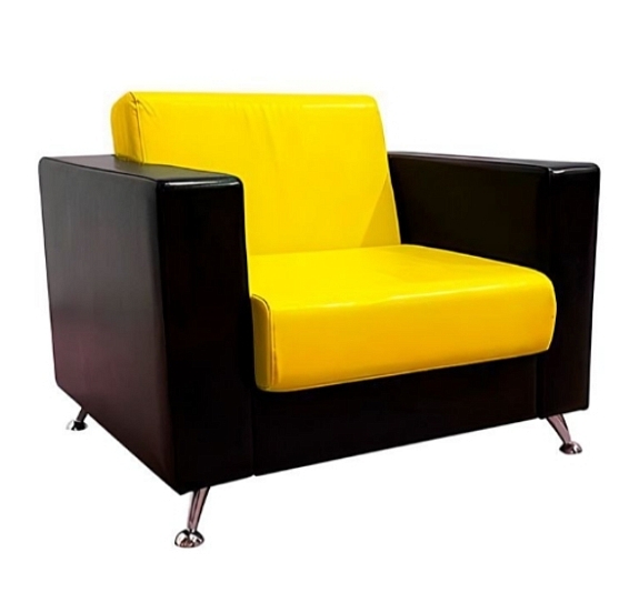 Кресло Cube желто-черное рис 3