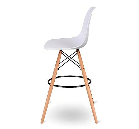 Стул барный Eames белый рис 6