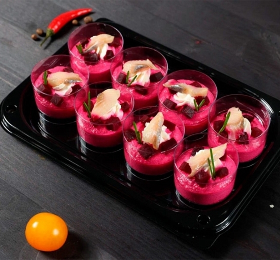 Мусс из свеклы с копченной форелью рис 2