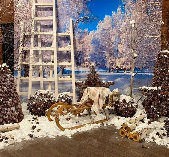 Фотозона новогодняя Сибирский лес рис 2