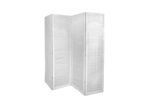 Складная ширма белая