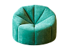 Кресло-пуф Вельвет Зеленый
