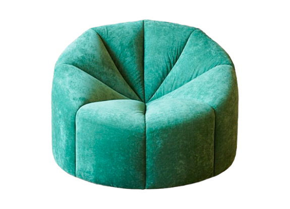 Кресло-пуф Вельвет Зеленый