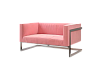 Диван Andrian Silver Pink