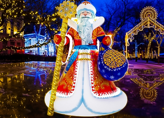 картинка Дед Мороз надувной от компании Рент-Бери