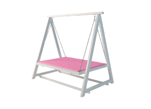Качели розового цвета