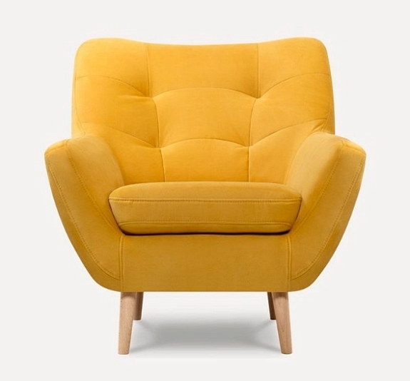 Кресло Scandi желтое рис 1