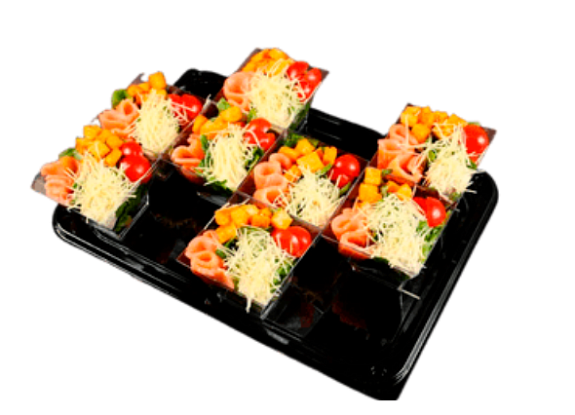 Салат Цезарь с семгой