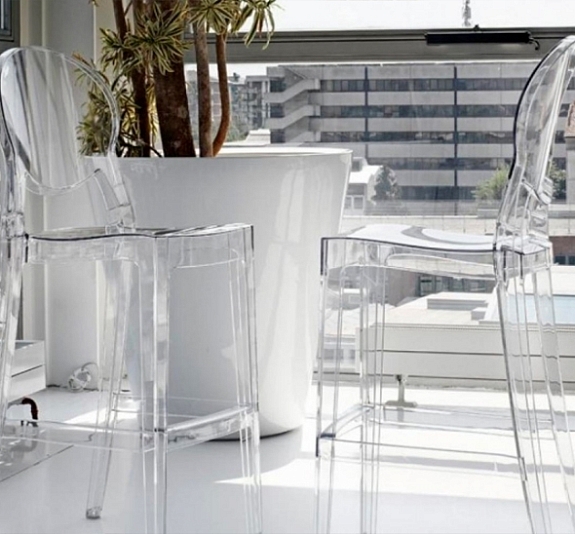 Стул барный Ghost Smoke рис 1