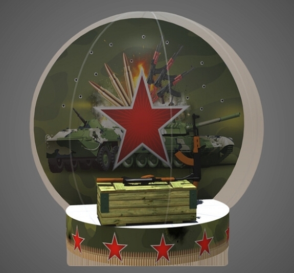 Чудо шар "Военный" рис 4