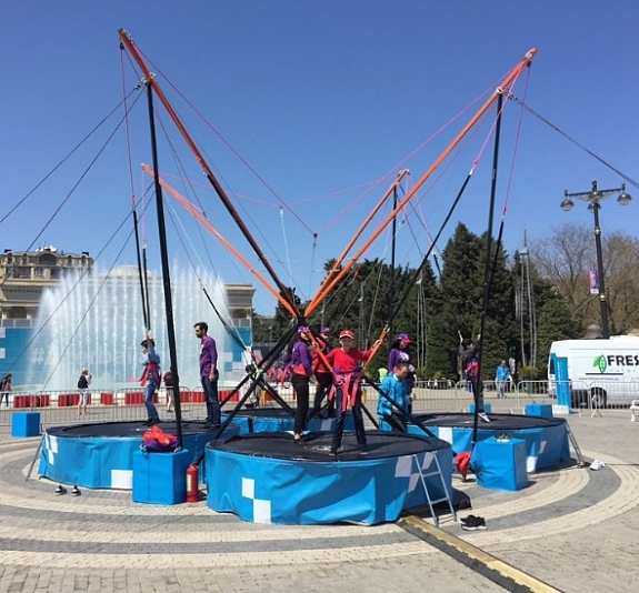 картинка Батут Кенгуру "Паук 4-х местный" от компании Рент-Бери