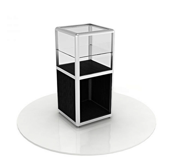 Витрина-подиум черная рис 3