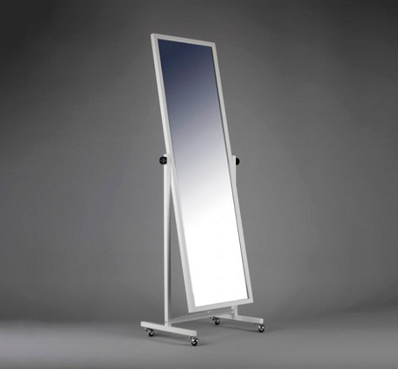 Зеркало напольное белое рис 1