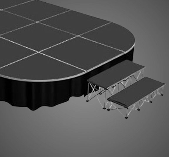 Подиум 4х3 закругленный рис 2