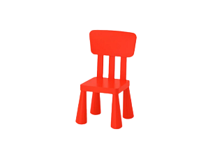 Детский стульчик Mammut красный