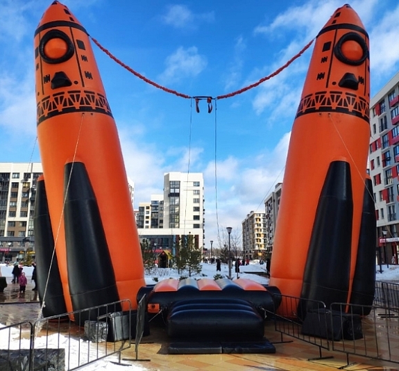 картинка Батут Кенгуру "Ракета" от компании Рент-Бери