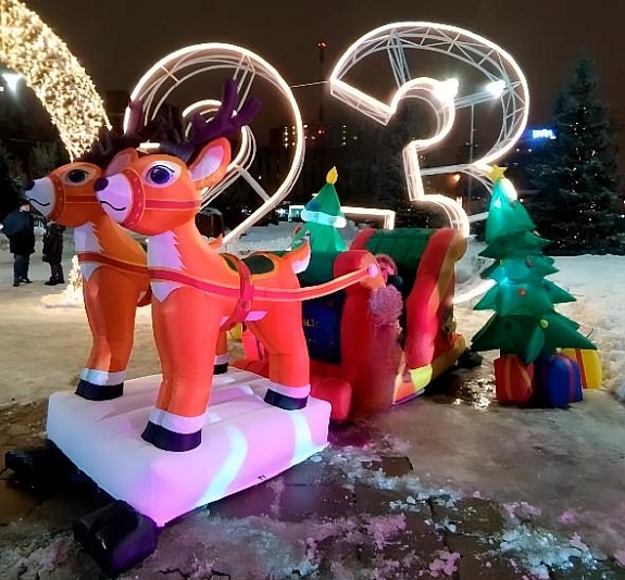 картинка Фотозона "Упряжка с оленями" от компании Рент-Бери