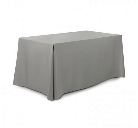 Скатерть прямоугольная серая рис 1
