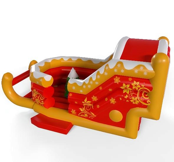 картинка Батут "Новогодние сани" от компании Рент-Бери