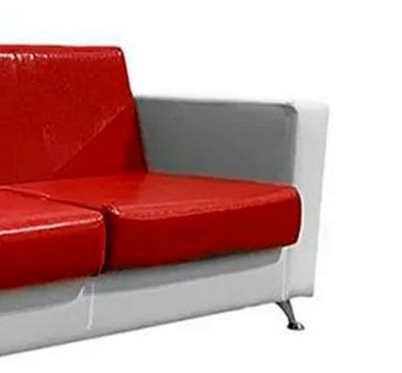 Диван Cube двухместный красный рис 2