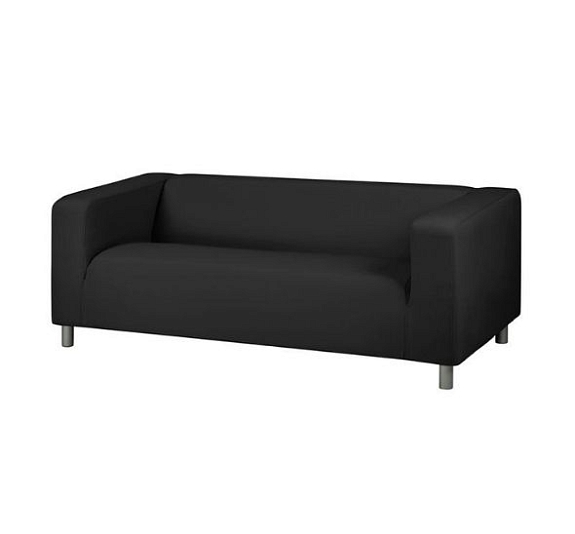 Диван Klippan трехместный черный рис 1