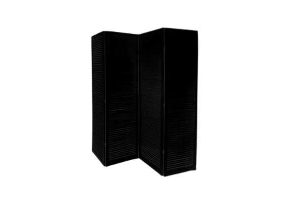 Складная ширма чёрная