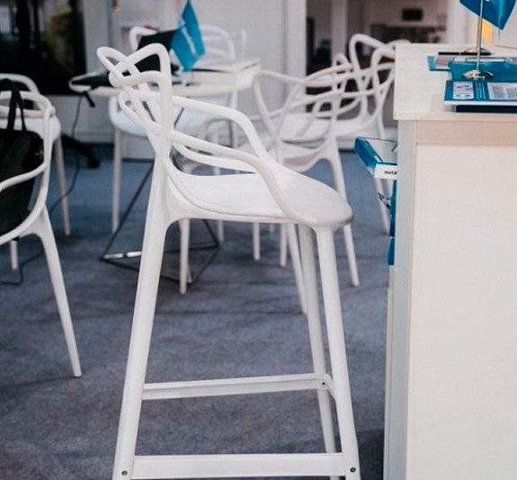 Стул барный Masters белый рис 2