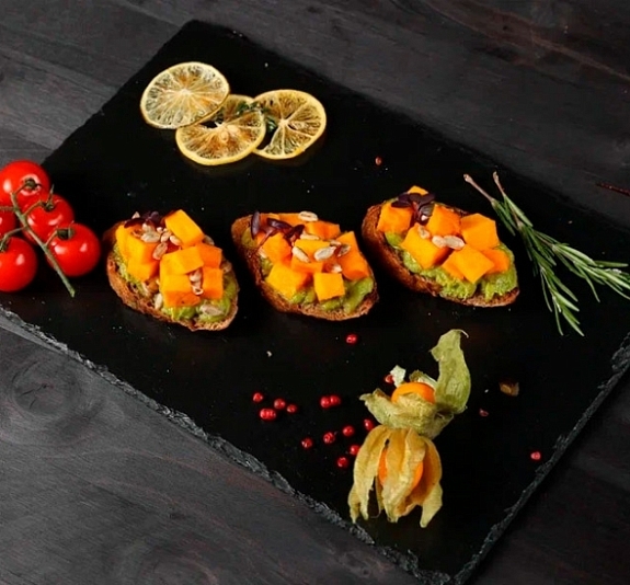 Брускетта с тыквой рис 2