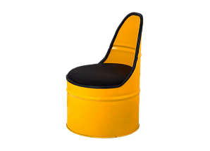 Кресло-бочка Желтое