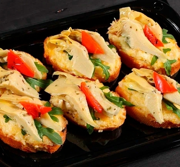 Брускетта с артишоком рис 2