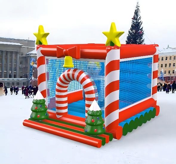 картинка Батут "Домик Снегурочки" от компании Рент-Бери