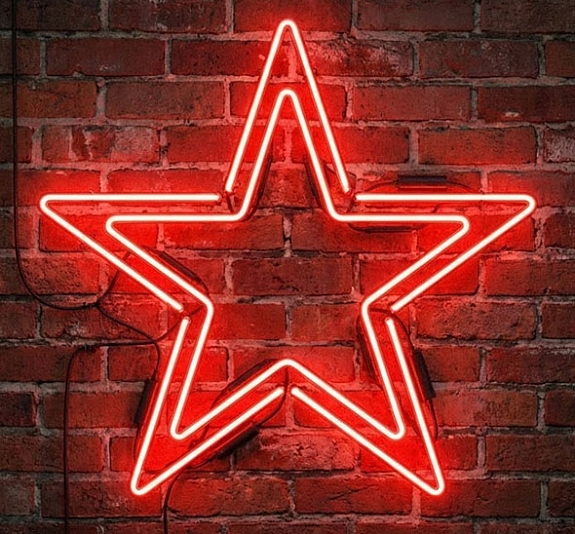 Аренда неоновой вывески «Красная звезда» рис 2