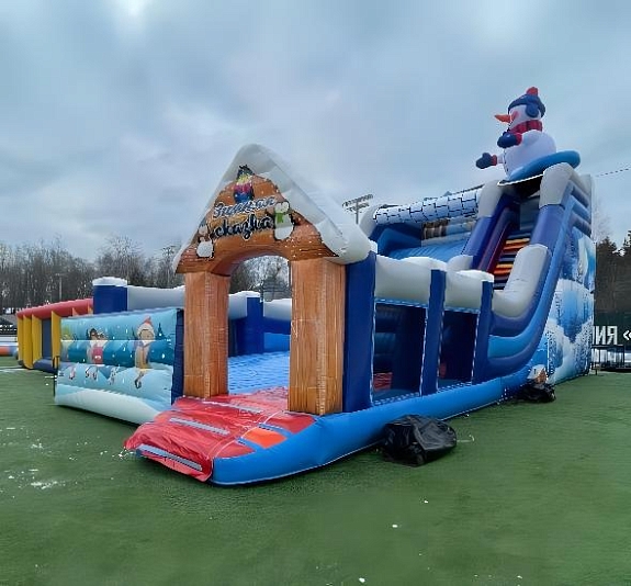 картинка Надувная горка "Зимняя сказка" от компании Рент-Бери