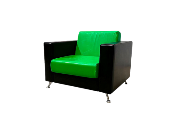 Кресло Cube зелено-черное