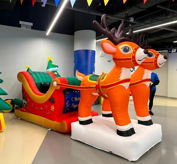 картинка Фотозона "Упряжка с оленями" от компании Рент-Бери