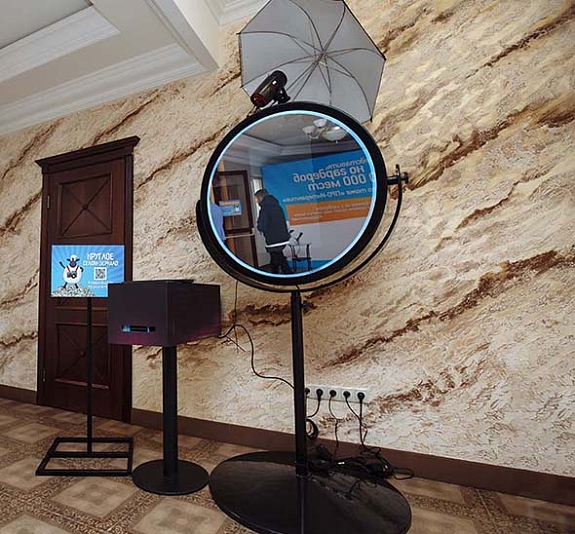 Свадебное Круглое селфи-зеркало рис 3