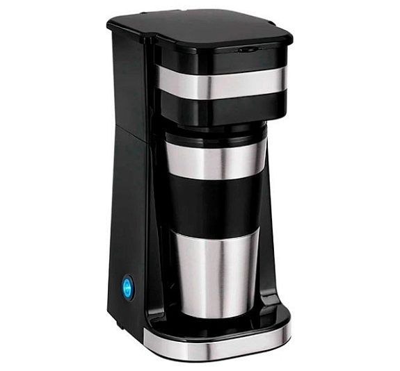 Капельная кофеварка 0,75 кВт чёрная рис 1