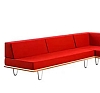 Угловой диван California красный рис 1