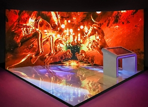 Угловая 3х2,5 светодиодная фотозона