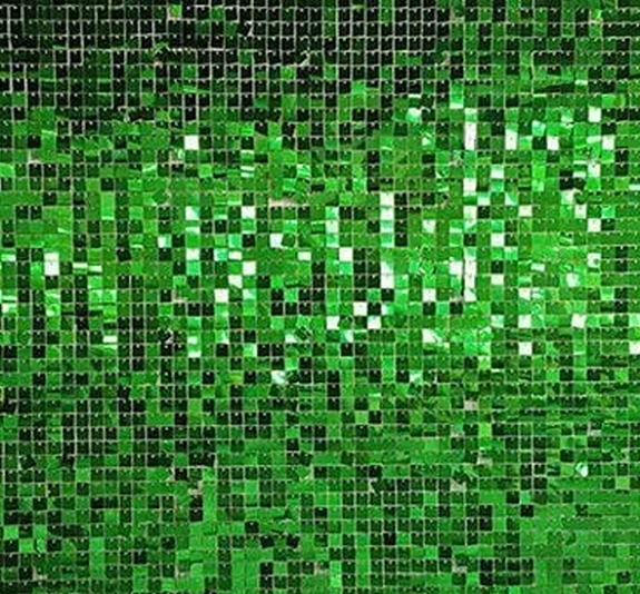 Фотозона Зеленые пайетки рис 4